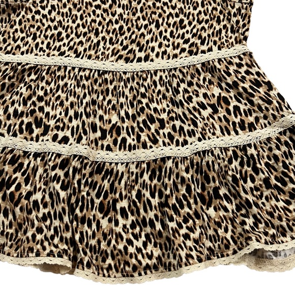 Love, Fire Girls Medium Leopard Print V-Neck Tank Top NWT. - Picture 4 of 8